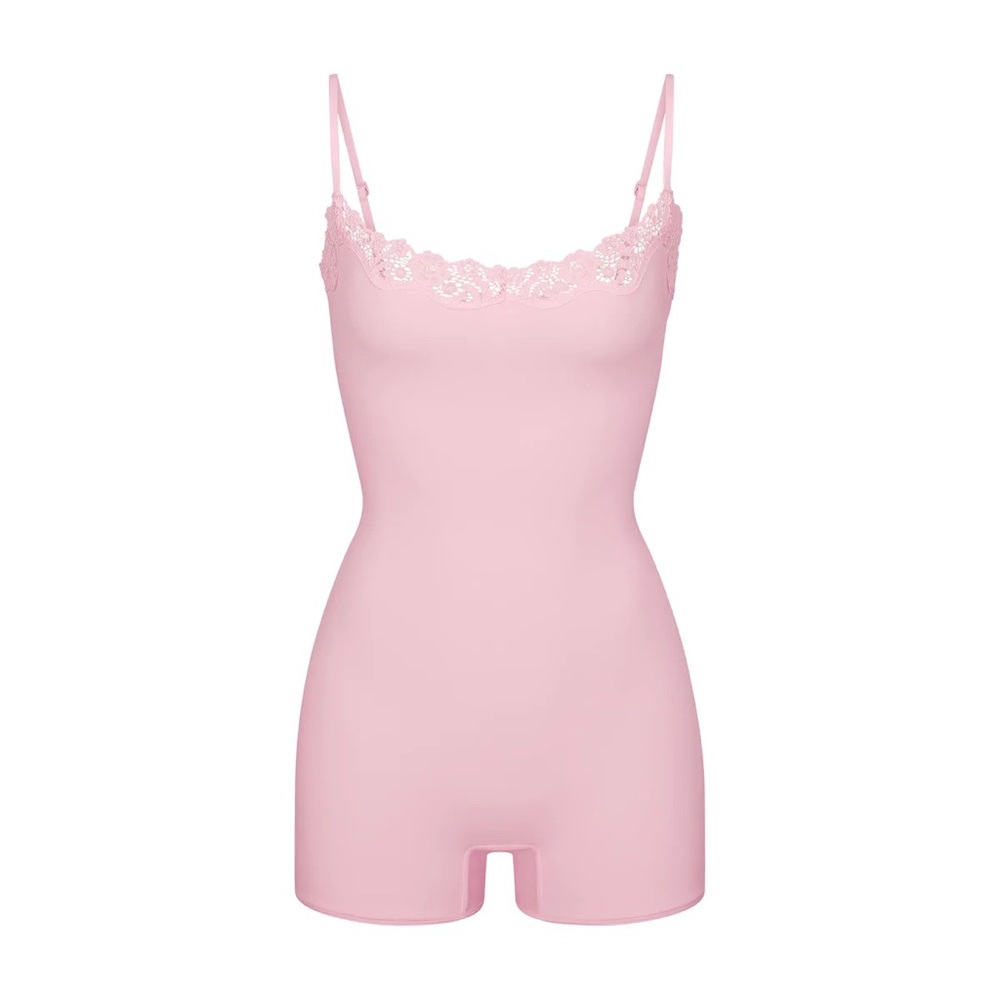 SKIMS Cherry Blossom Fits Everybody Lace Onesie